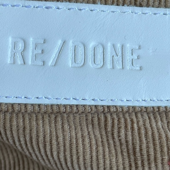 Re/Done 70s Loose Flare Corduroy Pant in Washed Khaki Size 29 New with Tags - Picture 9 of 16